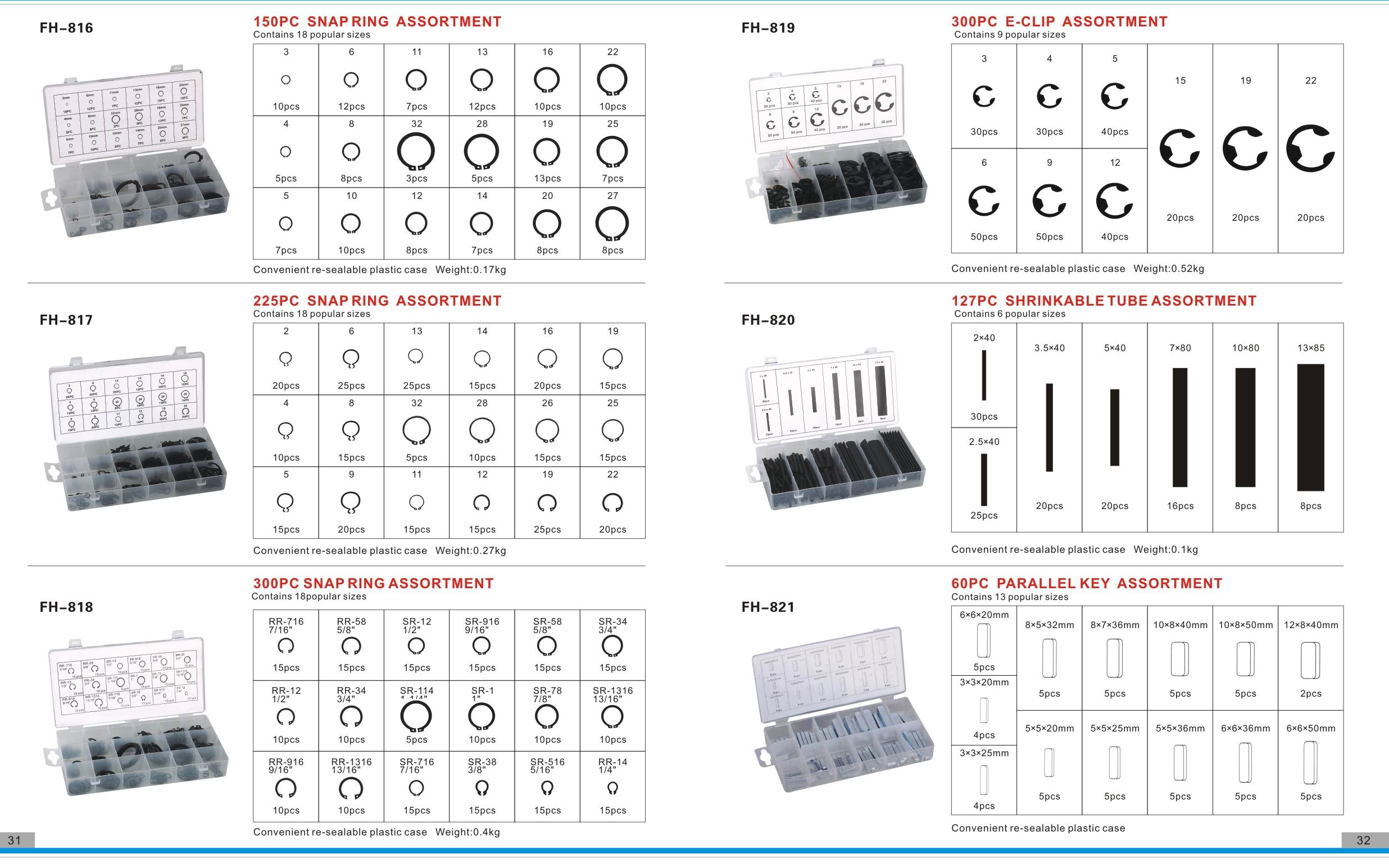 SNAP RING ASSORTMENT