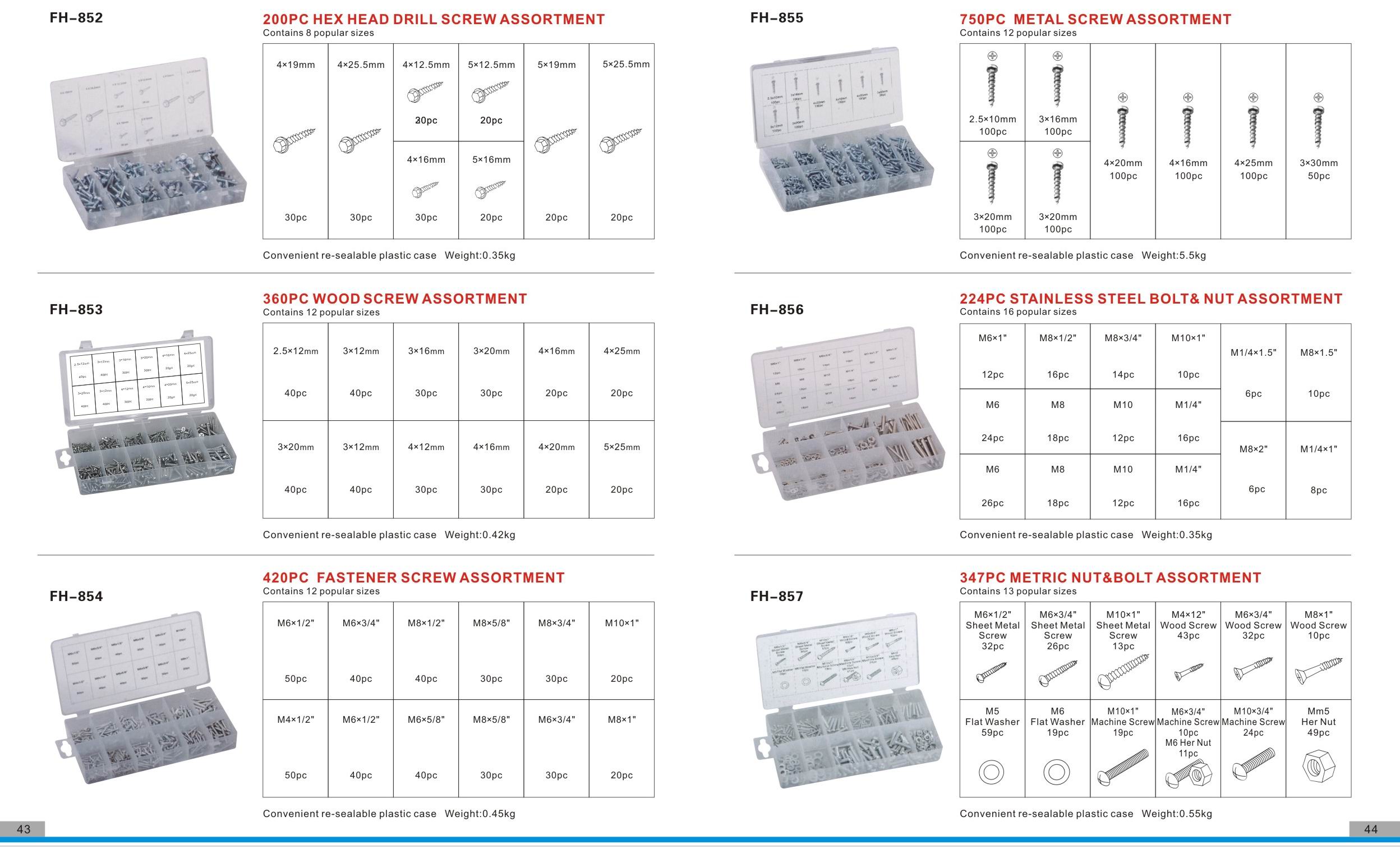 SCREW ASSORTMENT AND OTHERS